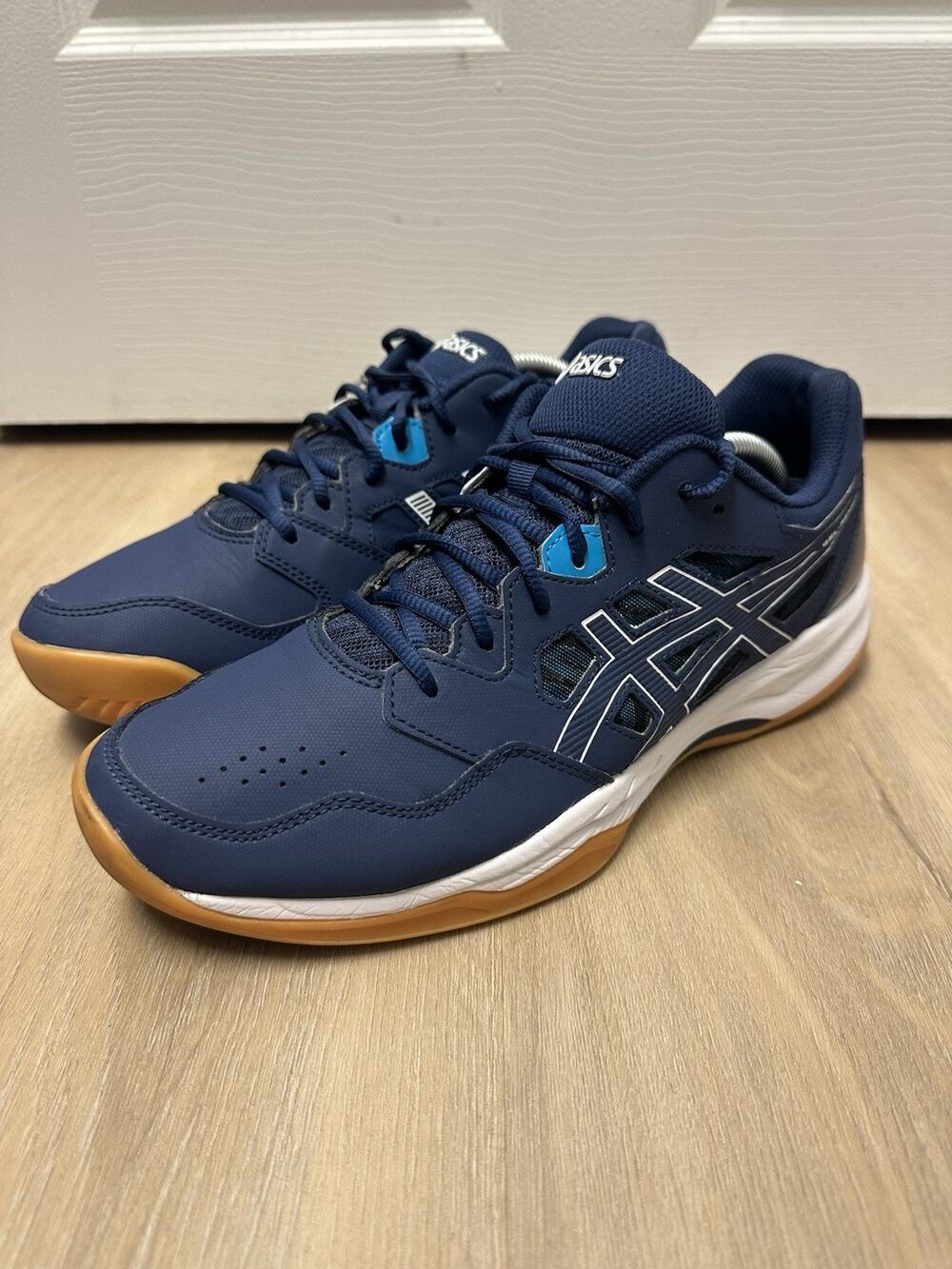 ASICS Gel-Renma Shoes Mens 10.5 Blue Low Top Gum Sole Indoor Tennis Pickleball